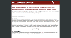 Desktop Screenshot of pelletofen-kaufen.de