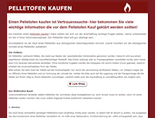Tablet Screenshot of pelletofen-kaufen.de